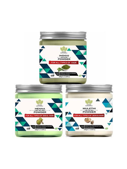 pack of 3 100% pure & natural powder combo - 18638978 - Very Small Image - 1