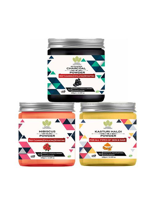 pack of 3 100% pure & natural powder combo - 18638980 - Very Small Image - 1