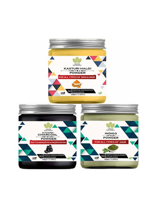 pack of 3 100% pure & natural powder combo - 18638985 - Very Small Image - 1