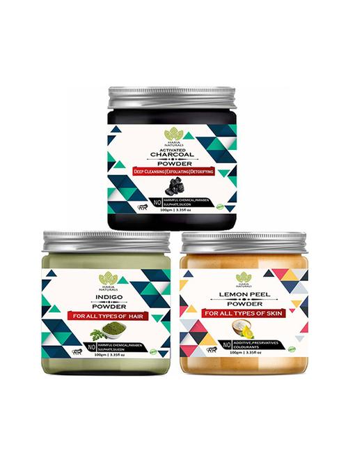 pack of 3 100% pure & natural powder combo - 18638987 - Very Small Image - 1