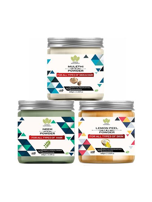 pack of 3 100% pure & natural powder combo - 18638988 - Very Small Image - 1