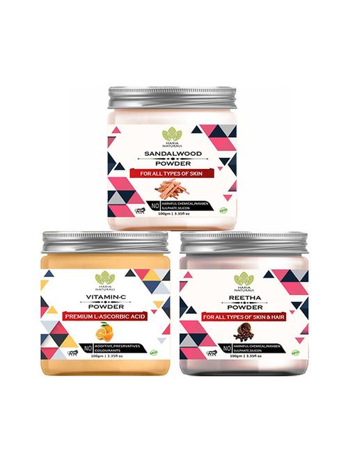 pack of 3 100% pure & natural powder combo - 18638992 - Very Small Image - 1