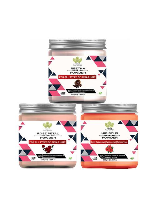 pack of 3 100% pure & natural powder combo - 18638997 - Very Small Image - 1