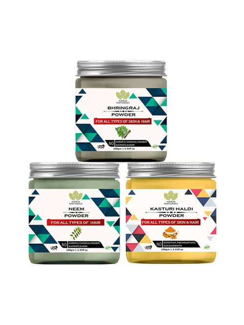 pack of 3 100% pure & natural powder combo - 18638998 - Very Small Image - 1