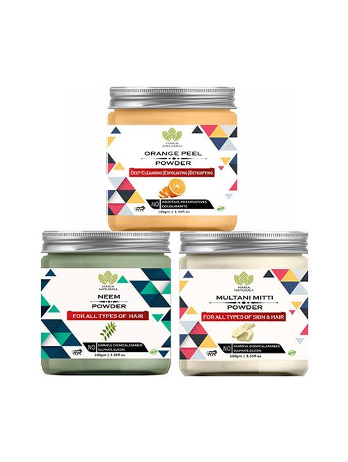 pack of 3 100% pure & natural powder combo - 18638999 - Very Small Image - 1