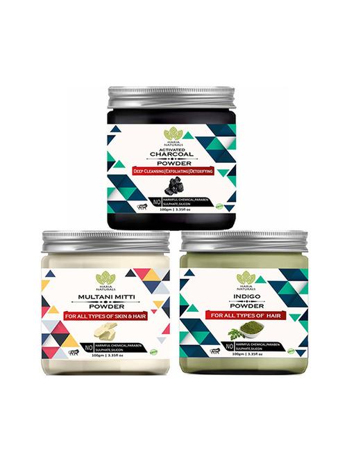 pack of 3 100% pure & natural powder combo - 18639000 - Very Small Image - 1