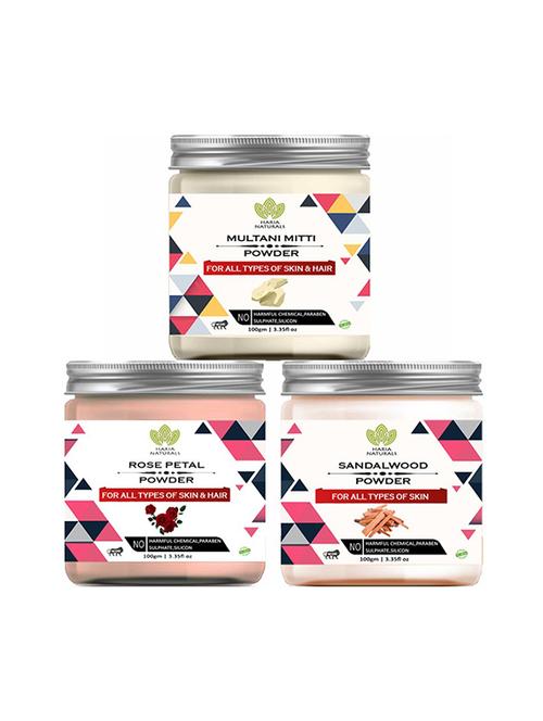 pack of 3 100% pure & natural powder combo - 18639008 - Very Small Image - 1
