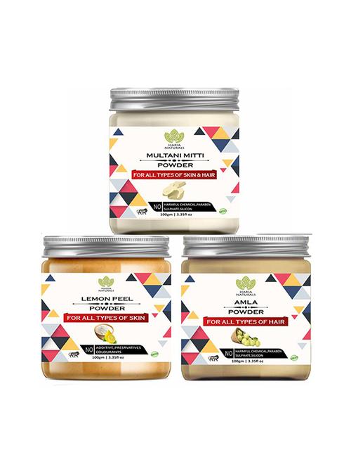 pack of 3 100% pure & natural powder combo - 18639009 - Very Small Image - 1