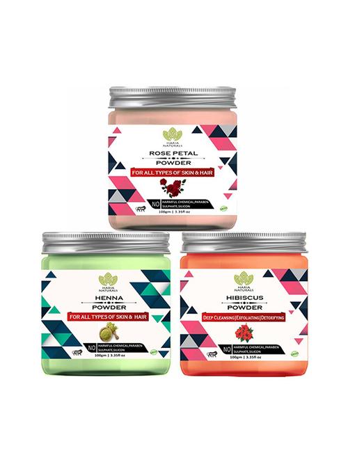 pack of 3 100% pure & natural powder combo - 18639013 - Very Small Image - 1