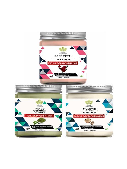 pack of 3 100% pure & natural powder combo - 18639019 - Very Small Image - 1