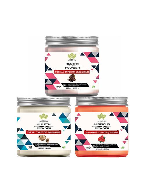 pack of 3 100% pure & natural powder combo - 18639022 - Very Small Image - 1