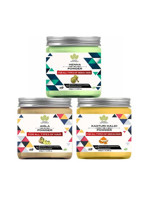 pack of 3 100% pure & natural powder combo - 18639023 - Very Small Image - 1