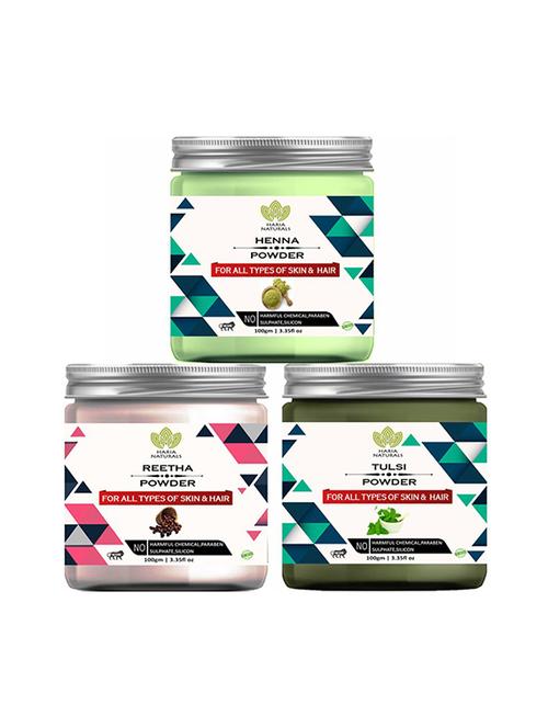 pack of 3 100% pure & natural powder combo - 18639024 - Very Small Image - 1