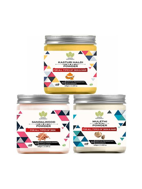 pack of 3 100% pure & natural powder combo - 18639029 - Very Small Image - 1