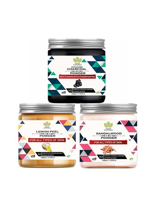 pack of 3 100% pure & natural powder combo - 18639041 - Very Small Image - 1