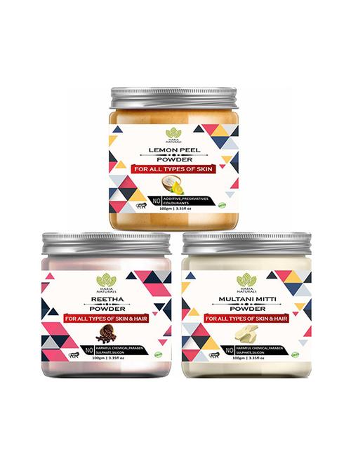 pack of 3 100% pure & natural powder combo - 18639043 - Very Small Image - 1
