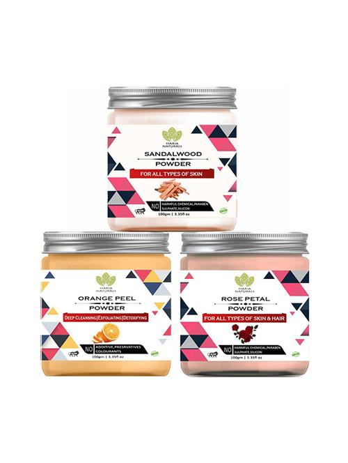 pack of 3 100% pure & natural powder combo - 18639046 - Very Small Image - 1