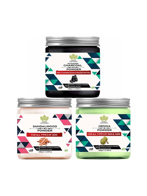 pack of 3 100% pure & natural powder combo - 18639047 - Very Small Image - 1