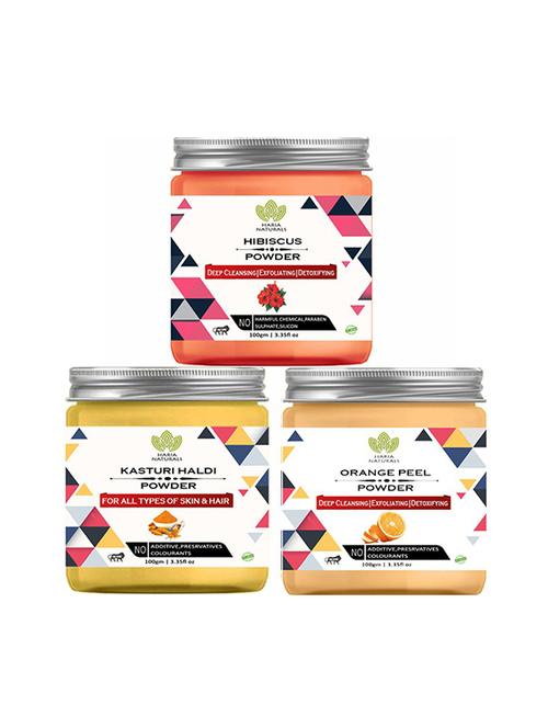 pack of 3 100% pure & natural powder combo - 18639048 - Very Small Image - 1