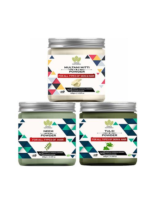 pack of 3 100% pure & natural powder combo - 18639052 - Very Small Image - 1