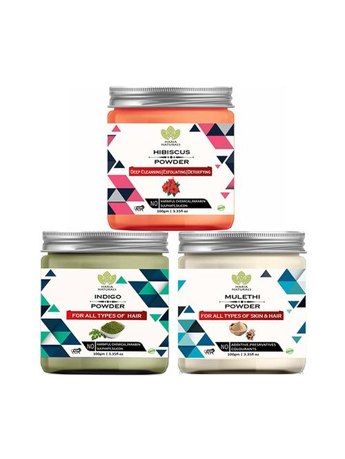 pack of 3 100% pure & natural powder combo - 18639057 - Very Small Image - 1