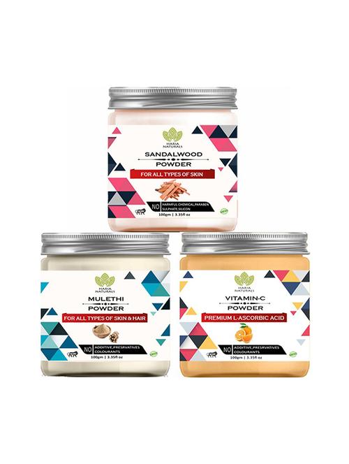 pack of 3 100% pure & natural powder combo - 18639060 - Very Small Image - 1