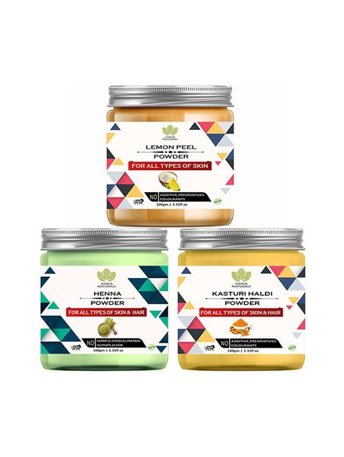 pack of 3 100% pure & natural powder combo - 18639062 - Very Small Image - 1