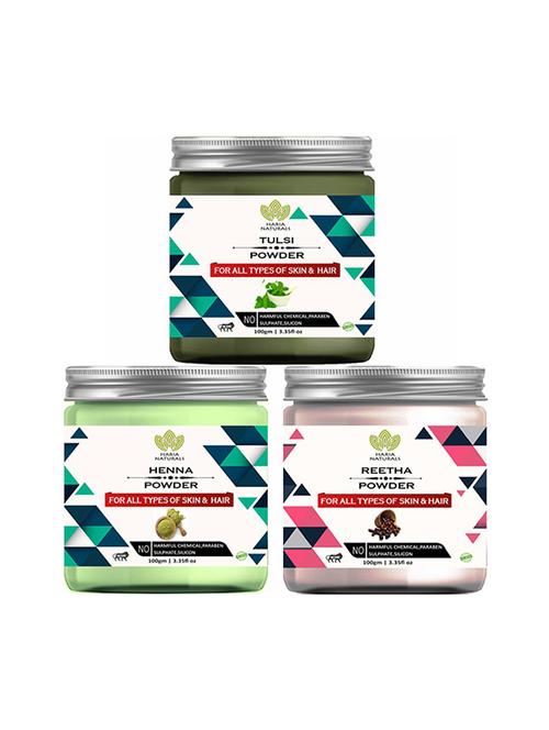 pack of 3 100% pure & natural powder combo - 18639068 - Very Small Image - 1