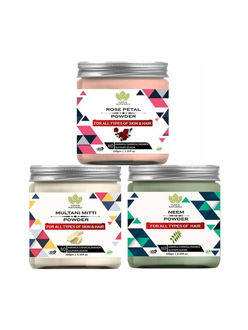 pack of 3 100% pure & natural powder combo - 18639072 - Very Small Image - 1