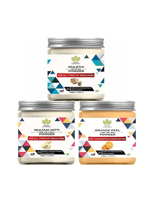 100% pure & naturals mulethi powder 100gm & lemon peel powder 100gm & orange peel powder 100gm (pack of 3) 300gm - 18639180 - Very Small Image - 1