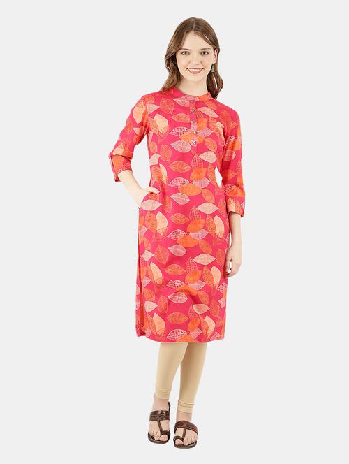 women's straight kurta - 18639393 - Very Small Image - 1