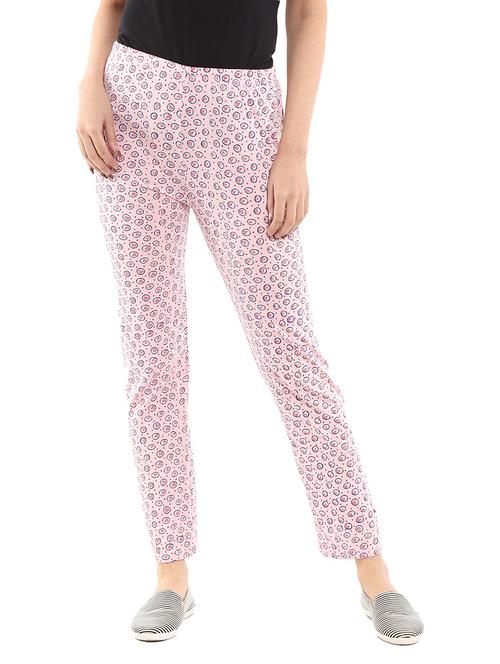 printed mid rise full length pajama - 18640271 - Very Small Image - 1