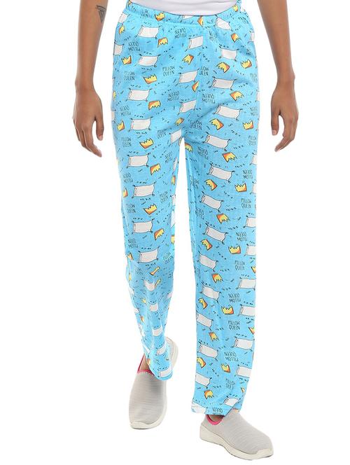 printed mid rise full length pajama - 18640286 - Very Small Image - 1