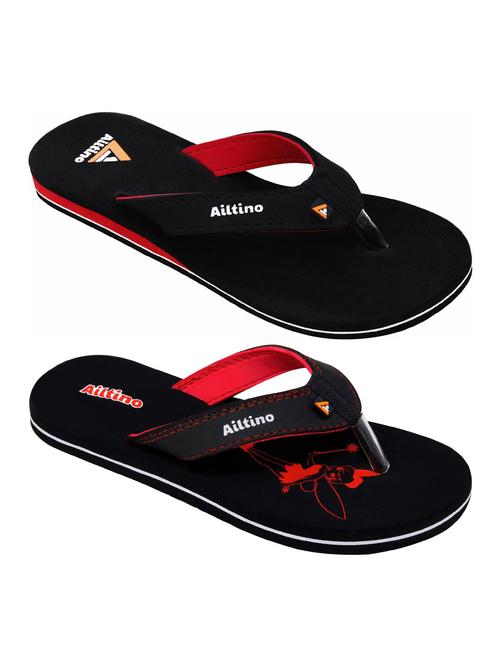 women pack of 2 printed toe separator slippers  - 18640872 - Very Small Image - 1