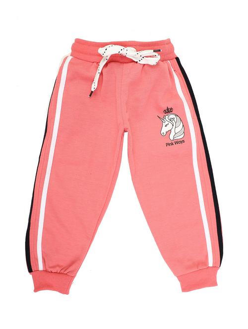 girls pink side taped solid jogger  - 18640990 - Very Small Image - 1