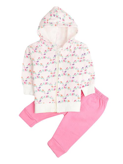 girls hooded neck printed full length set  - 18641026 - Very Small Image - 1