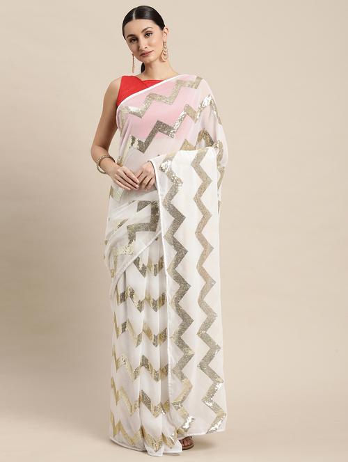 women's embellished saree with blouse - 18642949 - Very Small Image - 1