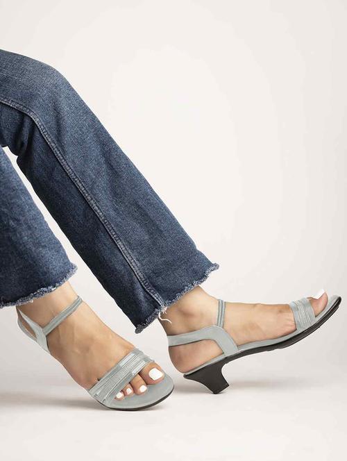 women grey back strap sandal - 18645232 - Very Small Image - 1