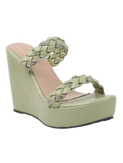 women green slip on sandal - 18645254 - Very Small Image - 1