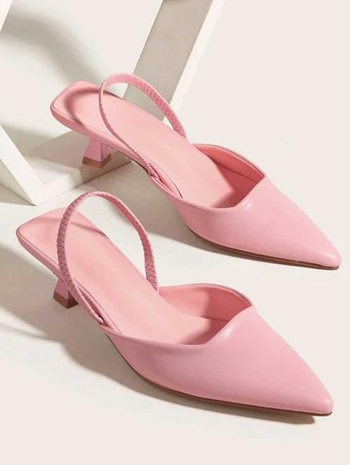 women solid slip on pump - 18645361 - Very Small Image - 1
