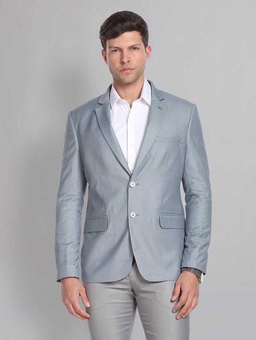 solid single breasted formal blazer - 18645425 - Very Small Image - 1