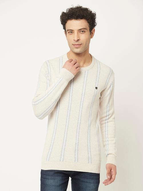 round neck striped pullover - 18645712 - Very Small Image - 1