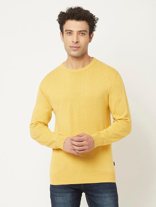 round neck solid pullover - 18645718 - Very Small Image - 1