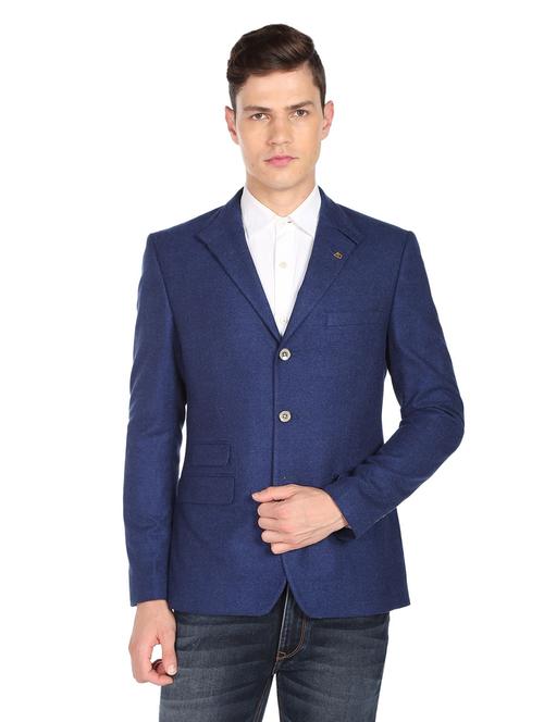 solid single breasted formal blazer - 18645811 - Very Small Image - 1