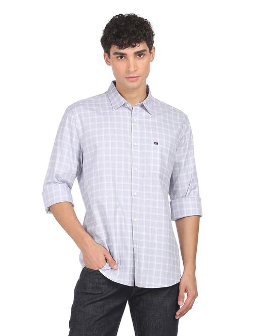 mens checks casual shirt - 18646081 - Very Small Image - 1