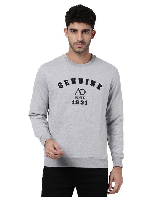 mens front print sweatshirt - 18646153 - Very Small Image - 1