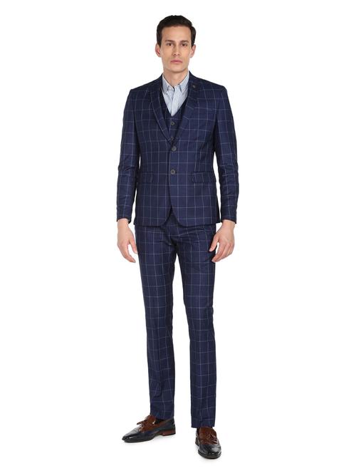 notched lapel collar single breasted suit - 18646173 - Very Small Image - 1