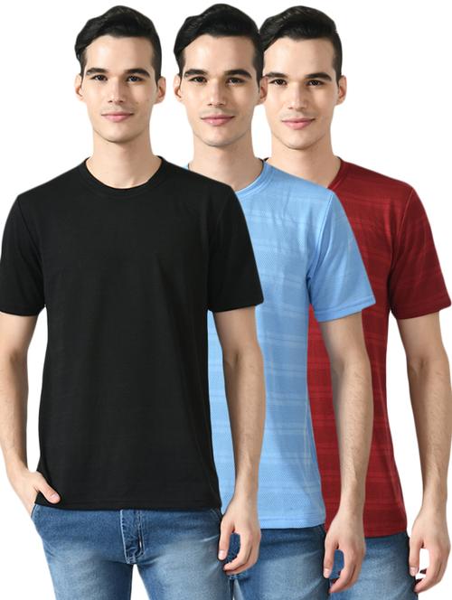 pack of 3 round neck striped t-shirt - 18646840 - Very Small Image - 1