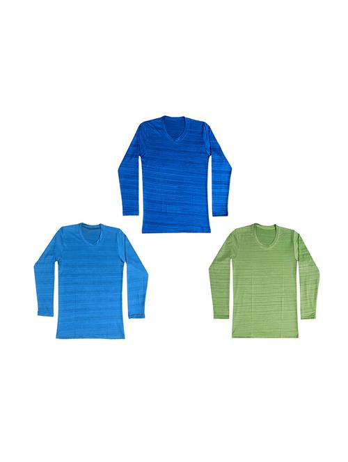 boys pack of 3 solid t-shirt - 18646938 - Very Small Image - 1