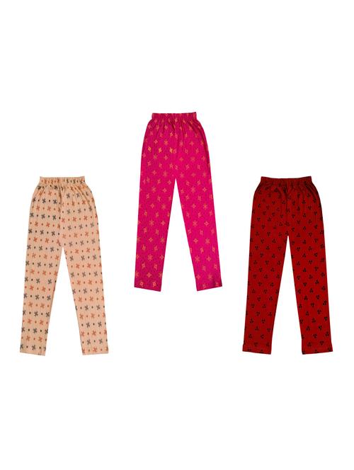 girls pack of 3 printed legging - 18647168 - Very Small Image - 1